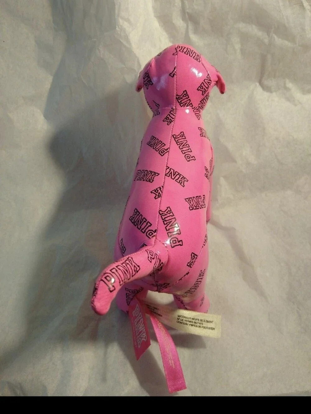 Victoria Secret Pink Vinyl Logo Stamp dog New - Picture 3 of 6